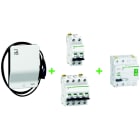 Schneider Residential - Borne de charge - Kit EV Smart wallbox G4 avec cable attaché 40A 4P 22kW RFID