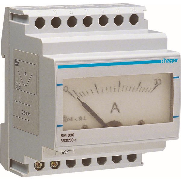 HAGER - Analoge ampèremeter van 0 tot 30A