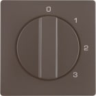 BERKER - Centraalstuk met draaiknop voor 3-standenschakelaar met 0-stand Q.1/Q.3 antracie