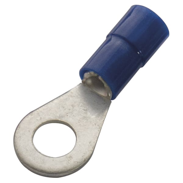 Haupa - Ringkabelschoen, DIN46237, geïsoleerd PVC, 1,5-2,5mm², M4, blauw