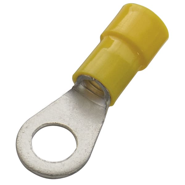 Haupa - Ringkabelschoen DIN 46237 geel PVC geïsoleerd 4-6mm² schroefdraad M4