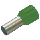 Haupa - Embout de câblage, isolé, 6mm², L 12mm, vert couleur française, DIN46228-4