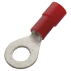 Haupa - Cosse ronde, DIN46237, isolée PVC, 0,5-1mm², M4, rouge