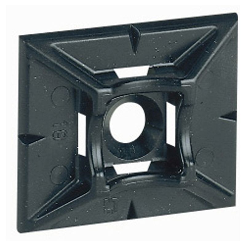 LEGRAND - Embase adhésive noire colliers Colring larg. 4,6 mm