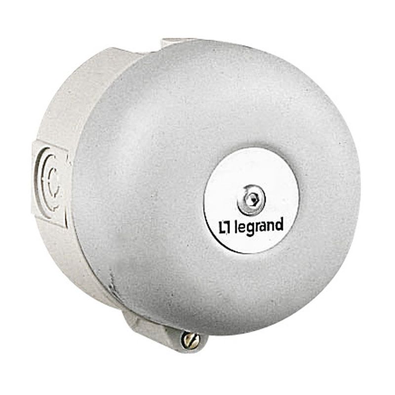 LEGRAND - Bel hoog vermogen, grijs,  diameter 100mm, 90dB