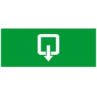 LEGRAND - Pictogram uitgang/pijl beneden veiligheidsverlichtingarmatuur Strio 2 / G5 / wat