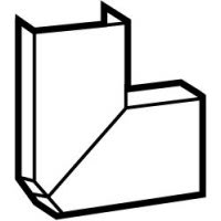 LEGRAND - Variabele platte hoek DLP lijst 40 x 25 mm - wit