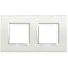 BTICINO - LivingLight - Plaque rectangulaire 2x2 modules 71mm blanc