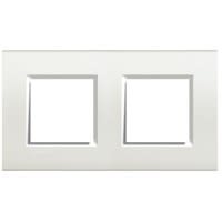 BTICINO - LivingLight - Plaque rectangulaire 2x2 modules 71mm blanc