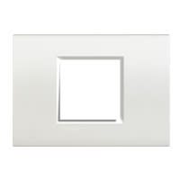 BTICINO - LL-Plaque rectang. large 2 mod blanc