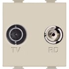 BTICINO - Magic prise TV/R réseau câblé Telenet 2 mod ivoire