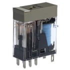 OMRON - Compact relais, naamplaat, mechanische indicator, led-indicatie, 24 VDC, 2NO/NC