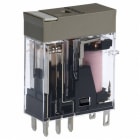OMRON - Compact relais, naamplaat, mechanische indicator, led-indicatie, 230 VAC, 2NO/N