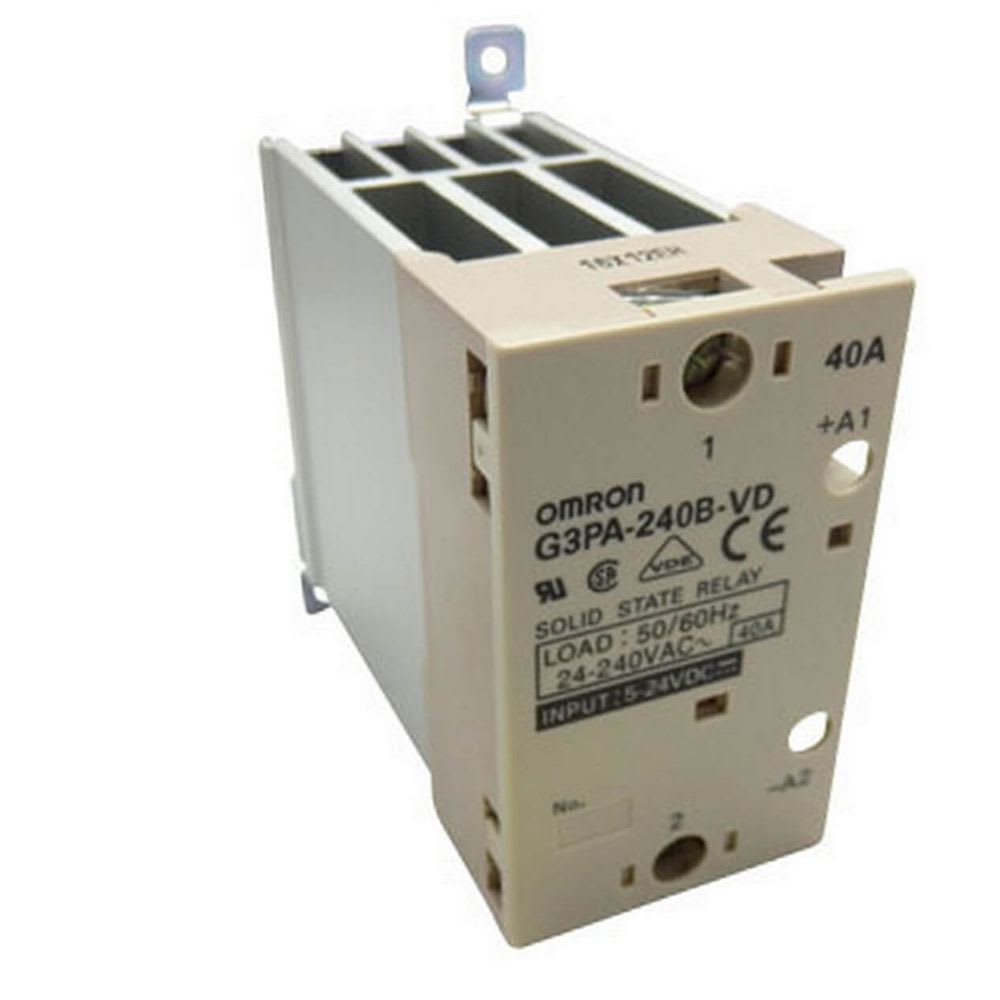 OMRON - Solid state relais, DIN-rail, koellichaam, led-indicatie, afdekkap, 5-24VDC