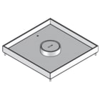 PUK - Set: cassette carrée en acier inox 19x258x258mm,4 vis M4x16,couvercle carré,12m