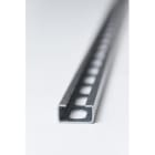 STAGOBEL - C profiel, Sendzimir verzinkt staal, H: 15mm B: 30mm D: 1,5mm L: 4 m