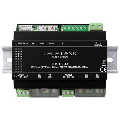 TELETASK - UNIVERSELE FET POWER DIMMER - 4x250W