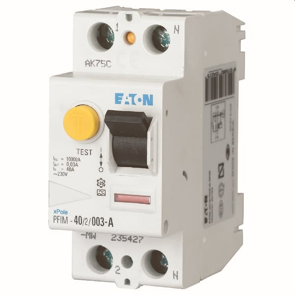 EATON - differentiel PFIM-25/2/003-A-MB, 2 poles, 25 A,  30 mA - Type A