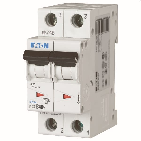 EATON - Installatieautomaat PLS4-C40/2-MW , C 40A , 2 Polig , 4,5 kA