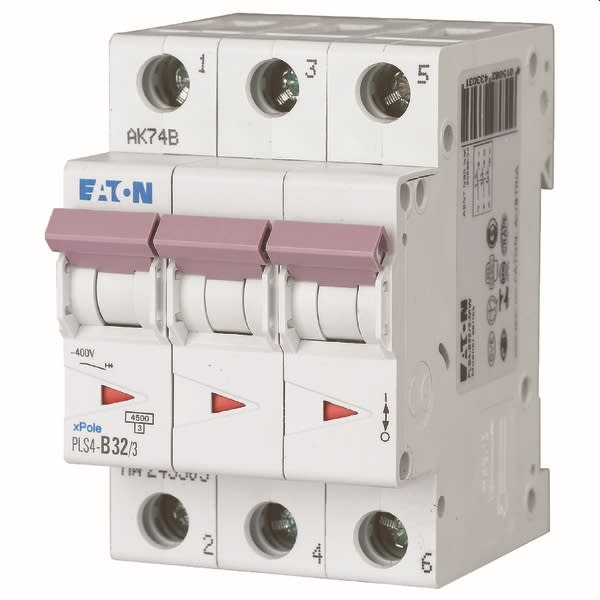 EATON - Installatieautomaat PLS4-C32/3-MW , C 32A , 3 Polig , 4,5 kA