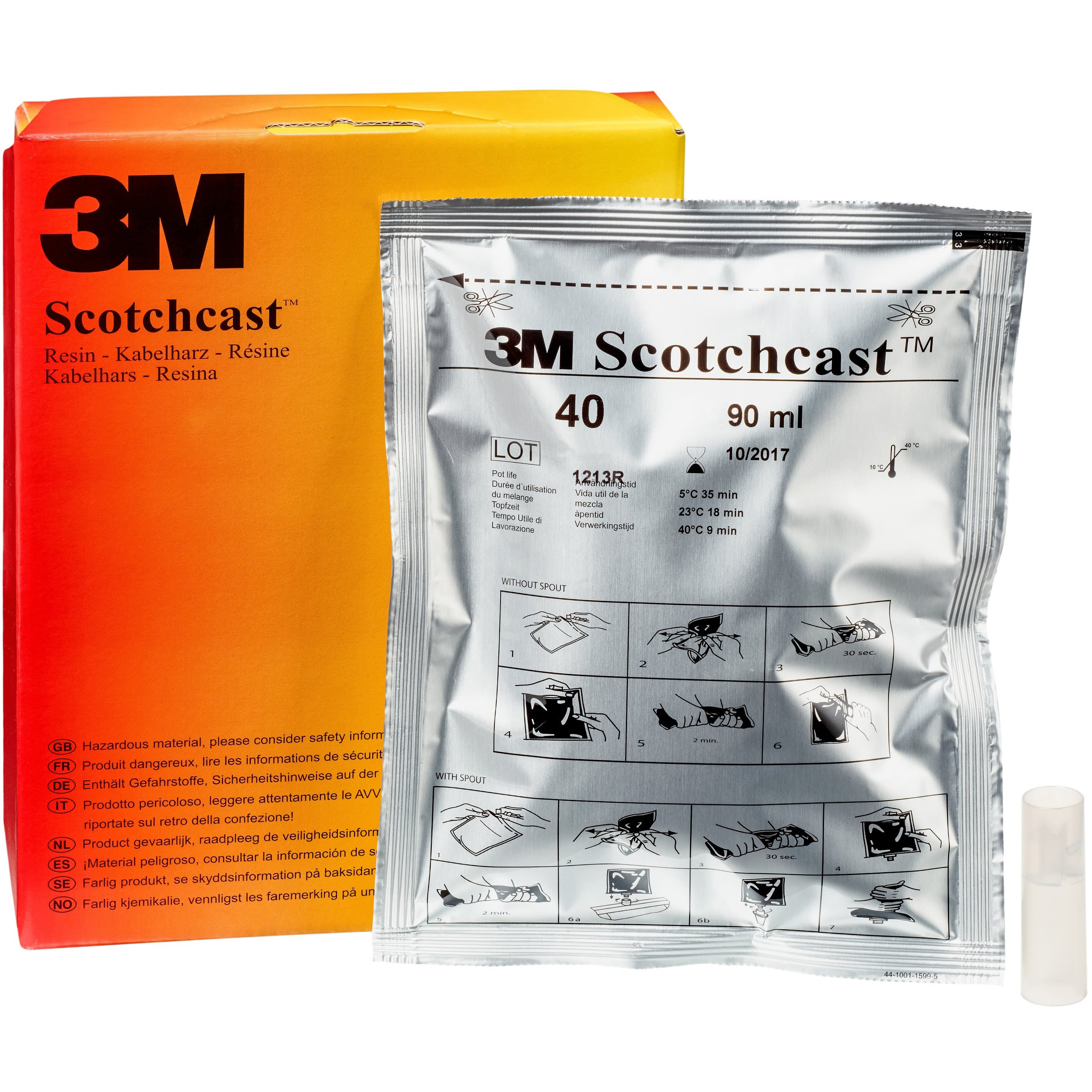 3M - Scotchcast 40-A, Polyurethaan-Kabelhars, 2-Componenten CMP-Systeem, A, 90ml