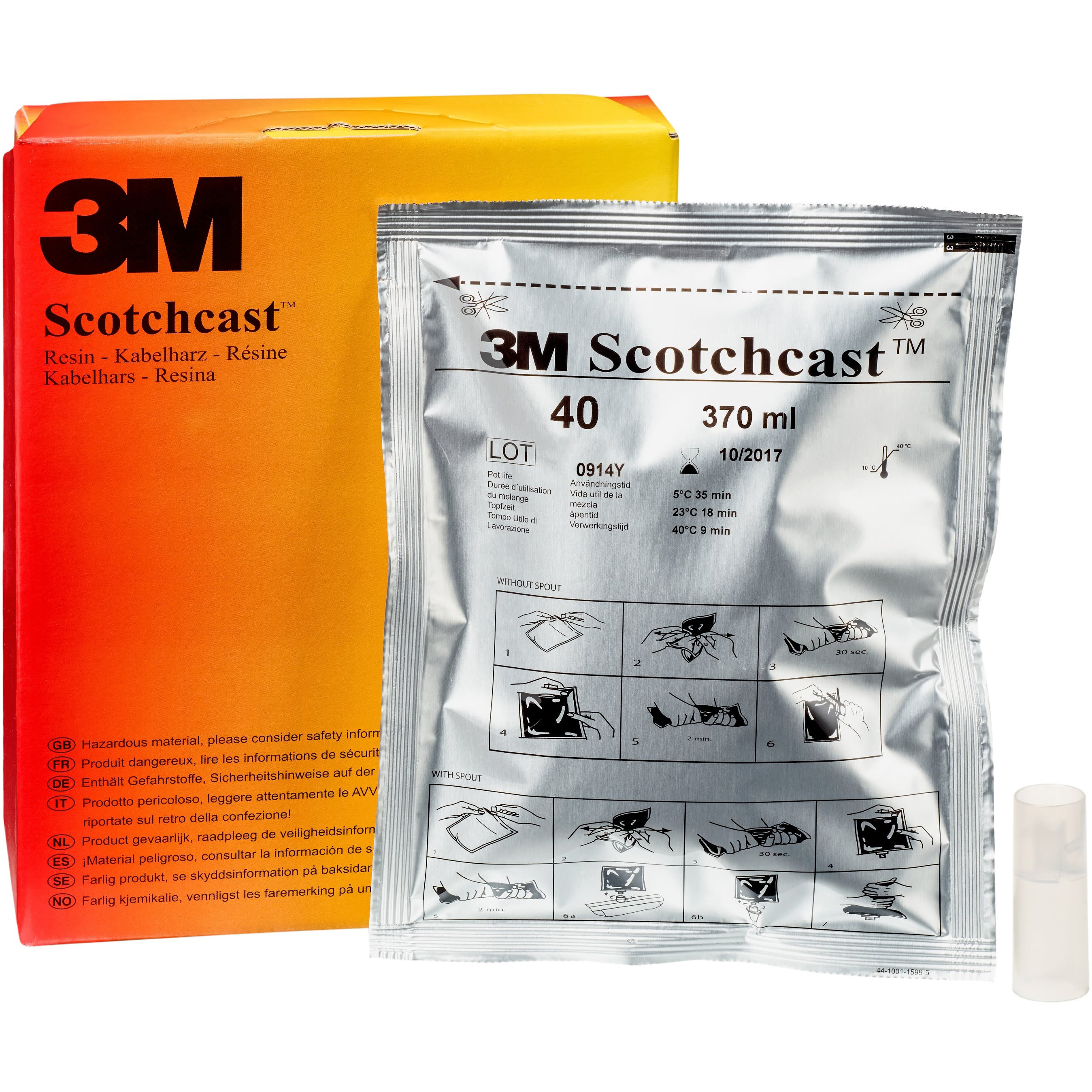 3M - Scotchcast 40-C, Polyurethaan Kabelhars, 2-Componenten CMP-Systeem, C, 370ml