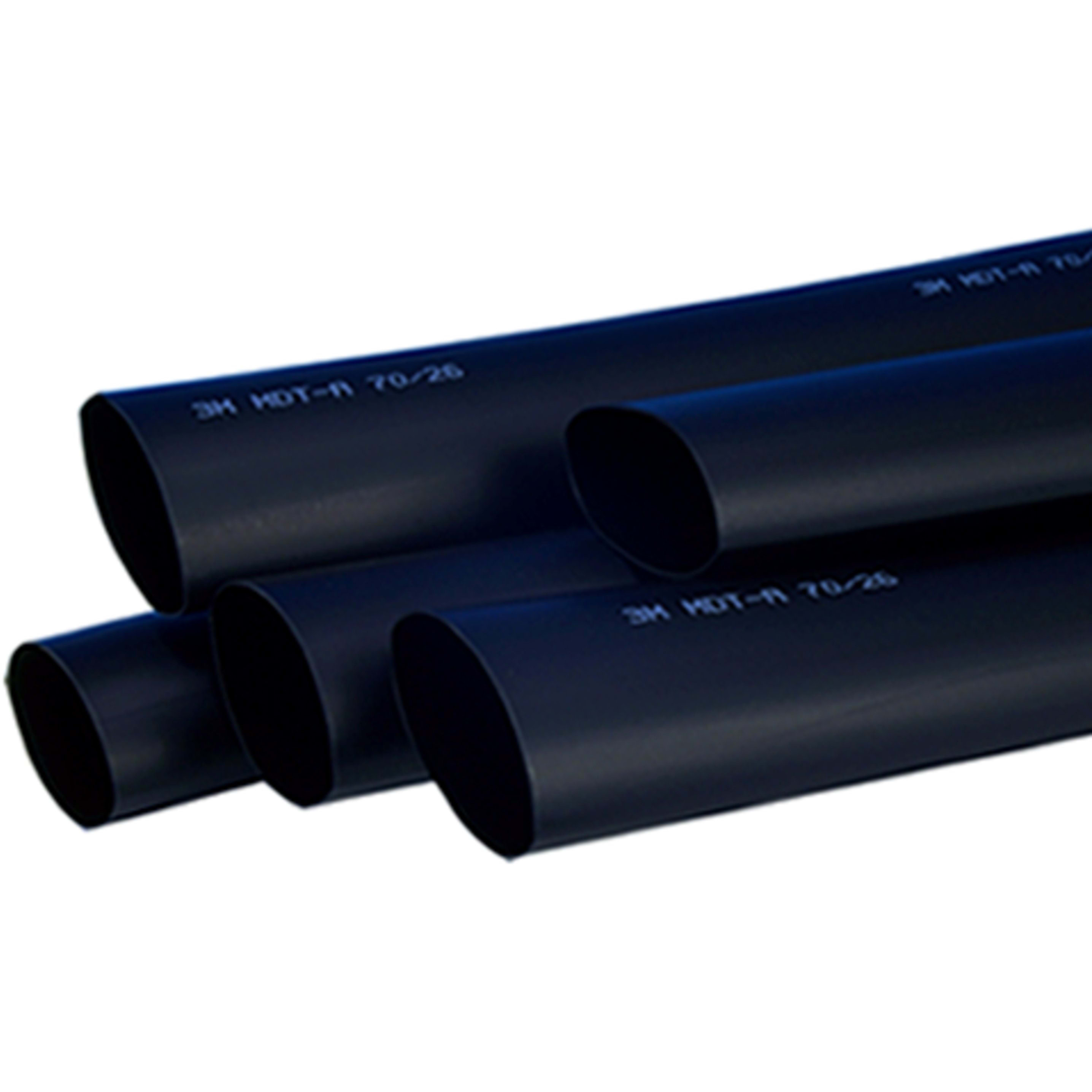 3M - HDT-A Gaine thermorétractable à paroi épaisse avec adhésif, noire, 12/3mm, 1m