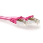 INTRONICS - ACT Pink 2 meter LSZH SFTP CAT6A patch cable snagless with RJ45 connectors