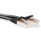 INTRONICS - ACT Black 20 meter LSZH SFTP CAT6A patch cable snagless with RJ45 connectors
