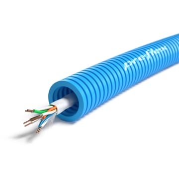 PREFLEX - Preflex tube précâblé 16mm + câble data U/UTP CAT5e 4P PVC rouleau 100m