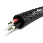 PREFLEX - Preflex tube précâblé 25mm Noir stable aux UV + 2X SOLAR 6MM² rouleau 100m