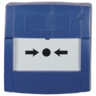 UTC Fire Security - Branddrukknop blauw, inbouw/opbouw, met breekglaasje, met connector