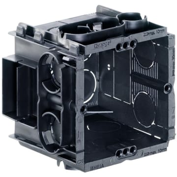 HELIA - Q-range boîte d'encastrement 60x60x65mm avec vis (sans halogène)