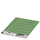 PHOENIX CONTACT - Kabelcodering, kaart, groen, klantspecifiek, over de ader schuiven, 0,6-50mm, Sc