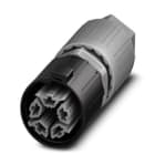PHOENIX CONTACT - QUICKON-connector, grijs, 4+PEP, 1,0mm²-2,5mm² / 690 V / 20A, met QUICKON-moer,
