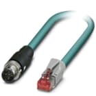 PHOENIX CONTACT - Netwerkkabel, Ethernet CAT5 (100 Mbit/s), 4-polig, PUR halogeenvrij, waterblauw