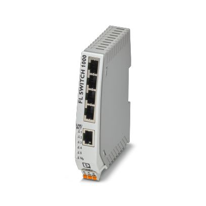 PHOENIX CONTACT - Smalle ethernet-switch, vijf RJ45-poorten met 10/100 Mbit/s aan alle poorten