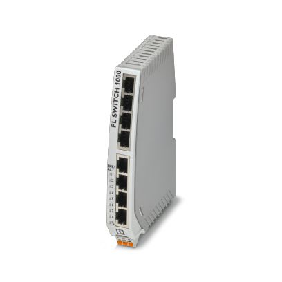 PHOENIX CONTACT - Smalle ethernet-switch, acht RJ45-poorten met 10/100 Mbit/s aan alle poorten,