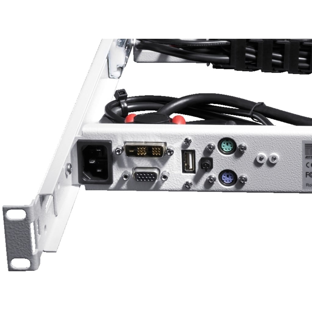 RITTAL - Monitor-/toetsenbordschuiflade, 1 HE, 482,6x680 mm BxD, inbouwdiepte 680-850 mm,