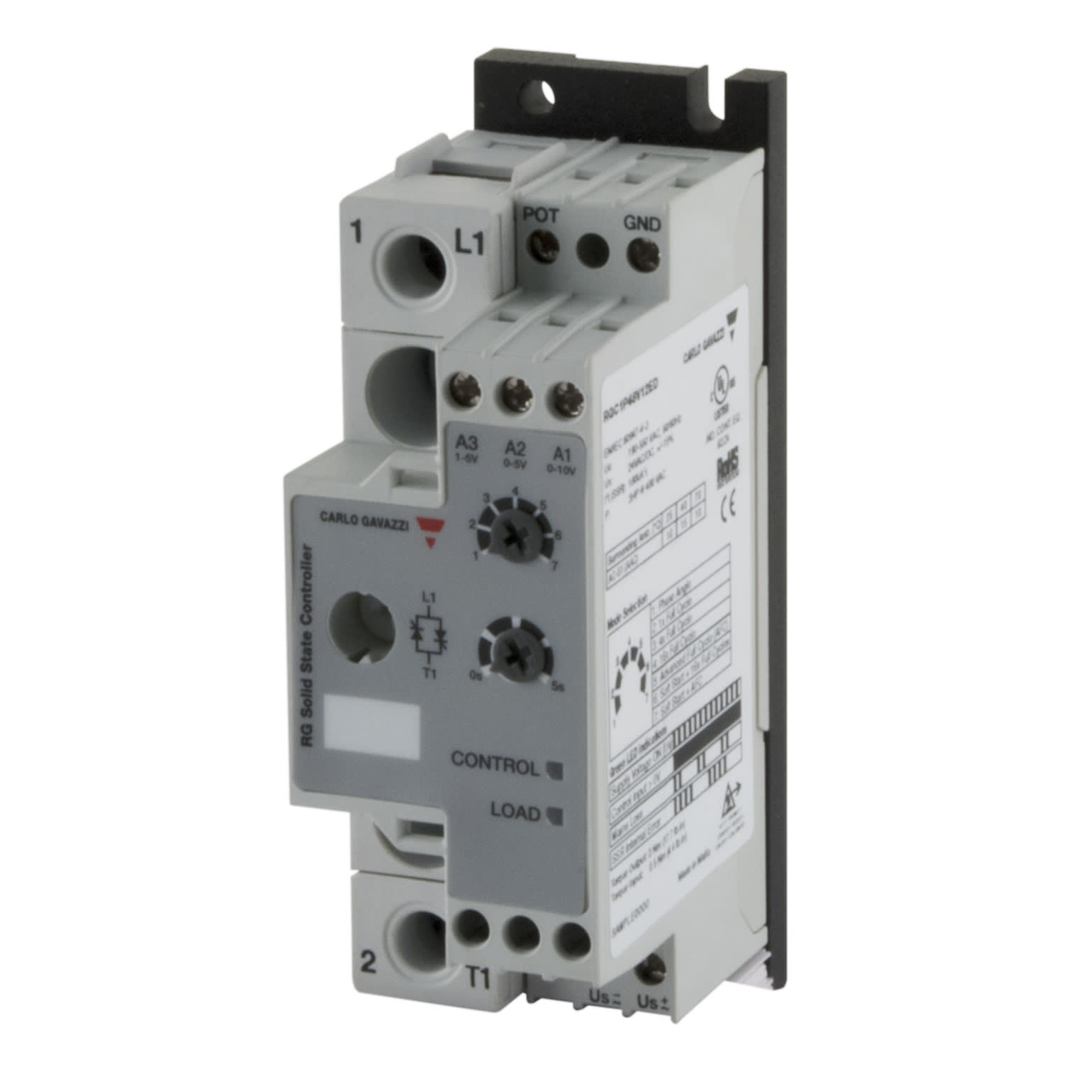 CARLO GAVAZZI - CG SOLID STATE 1-F PS 230VAC 15AAC PROPORTIONEEL INP 5&10VDC FA/FC/SS