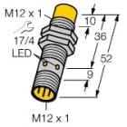 TURCK - Inductieve sensor, schroefdraad, M12 x 1, roestvaststaal, 1.4301, DC 3-draads, 1