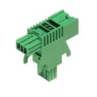 WIELAND - Distributor BST14I2V 2P1T GN01,T-connector BST14i2, 2 pole, 1I/3O, 50V/3A,green