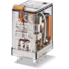 FINDER - Industrieel relais miniatuur 10A 24V DC 2 CO, insteek, testknop+standindicatie