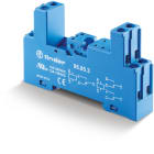 FINDER - Aansluitvoet met schroefaansluiting voor DIN-rail 35mm voor relais 40.51, blauw
