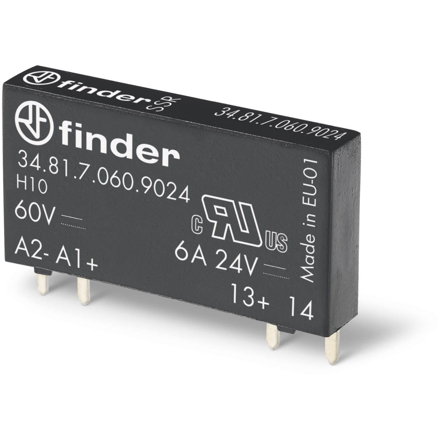 FINDER - Solid state relais 6A 24V DC IN / 2A 24V DC OUT 1 NO