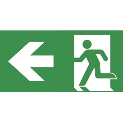 VAN LIEN - Previx pictogramfolie aanduiding vluchtweg links