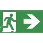 VAN LIEN - Evago pictogramplaat aanduiding vluchtweg rechts