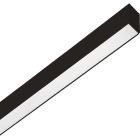 UNI-BRIGHT - Xline strip profil 39W 3000K 4320lm dimmable 1-10V noir 40.000h