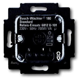 BUSCH JAEGER - Sokkel aanwezigheidsmelder 6813-xx en bewegingsmelder relais 700W R,L,C, TL