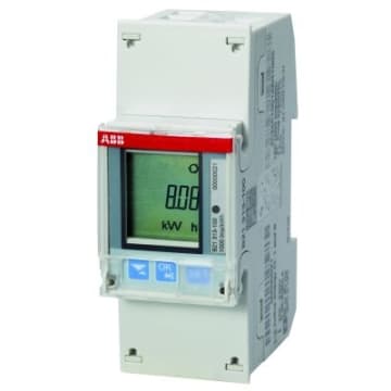 ABB - Energiemeter, B serie, 1x230Vac, 65A, pulse, B (cl 1), Steel